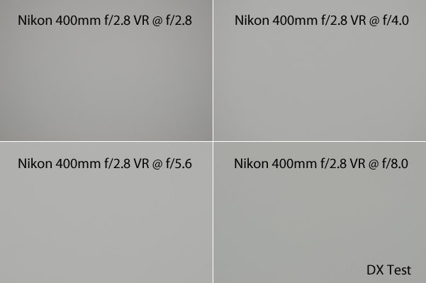 尼康400mm f/2.8G VR Vignetting DX