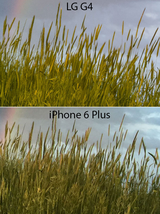 LG G4 vs iPhone 6 Plus细节
