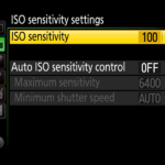 ISO感光度设置