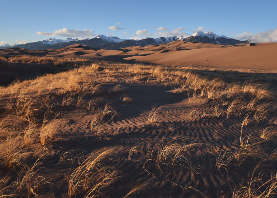 日落时分的大沙丘