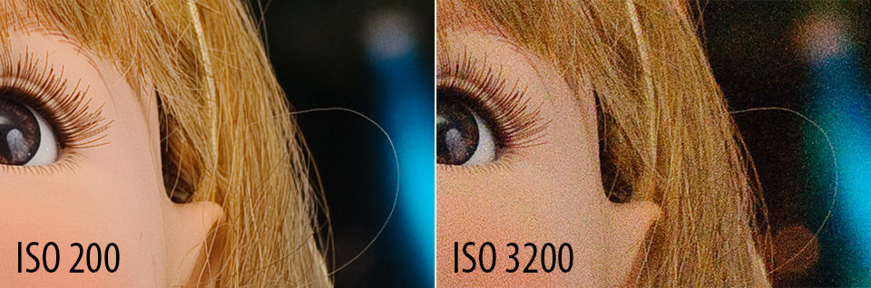 ISO 200和ISO 3200比较