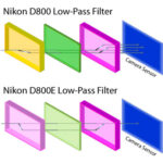 尼康D800 vs D800E低通滤波器