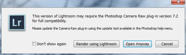 Adobe Camera RAW更新