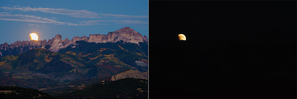 月球两张照片