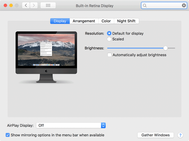 iMac Pro重启后亮度改变