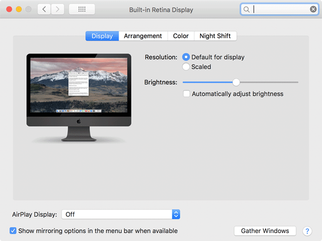 iMac Pro初始亮度设置